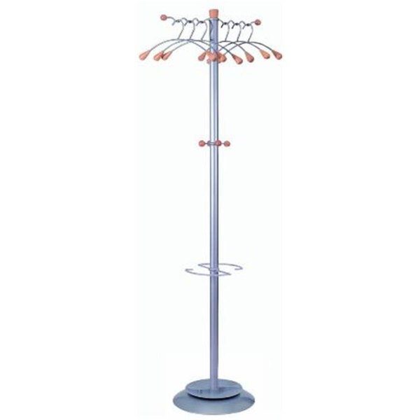 Alba Alba PMWAVE Wavy Coat Stand in Silver Grey Umbrella Holder PMWAVE